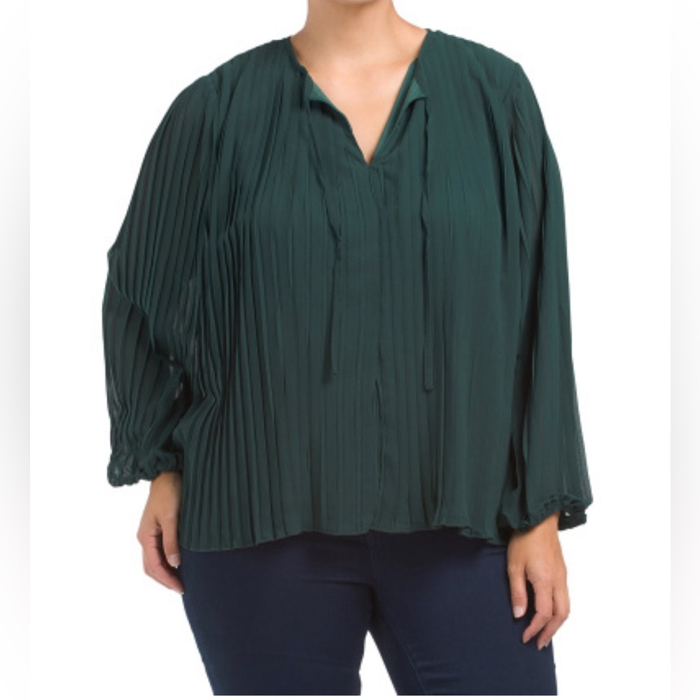 Women’s Plus Pleated Blouse